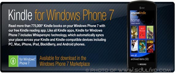 ມາແລ້ວ KIndle App ສຳລັບ Windows Phone 7