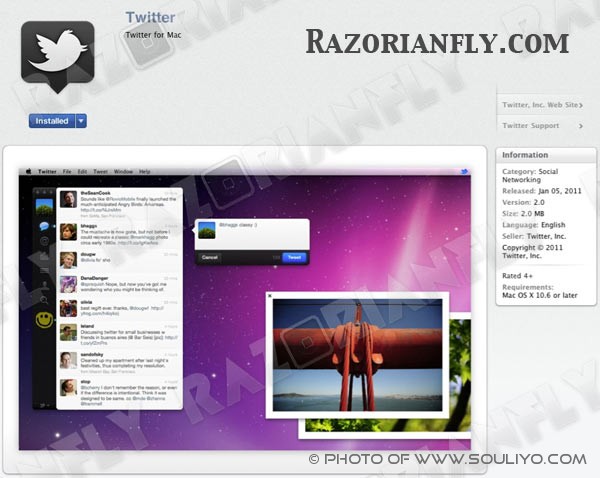 Twitter For Mac ກຳລັງຈະມາ ພ້ອມກັບ Mac App Store